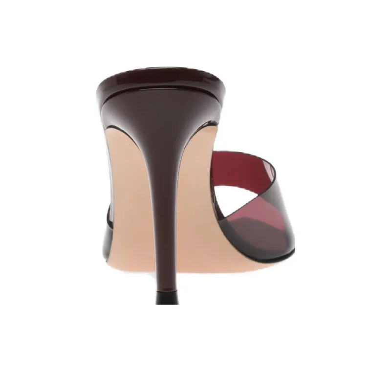GIANVITO ROSSI Elle Slide Slippers Women's Red-4