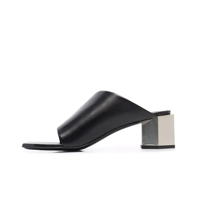 OFF-WHITE Nappa Hexnut Open Mule Black Women's-0