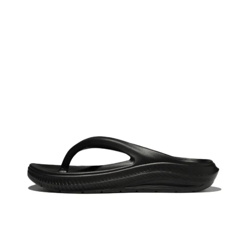 FILA Fong Song Platform Casual Sports Slippers Unisex Black Korean Version-0