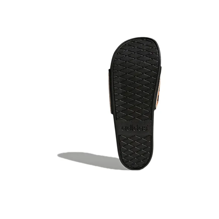 Adidas Adilette Cloudfoam Plus Cork Slippers 'Black Orange'-3