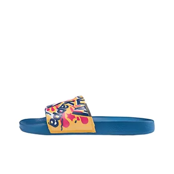Kappa Slide Slippers Unisex Jade Blue/Black/Magenta/Corn Yellow/