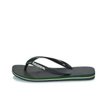 Havaianas Abrasion Resistant Flip Flops Unisex Black Green