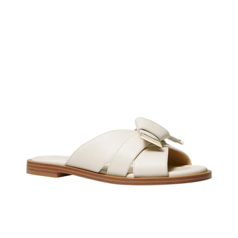 MICHAEL KORS MK Addison Slide Slippers Women's Light Cream-2