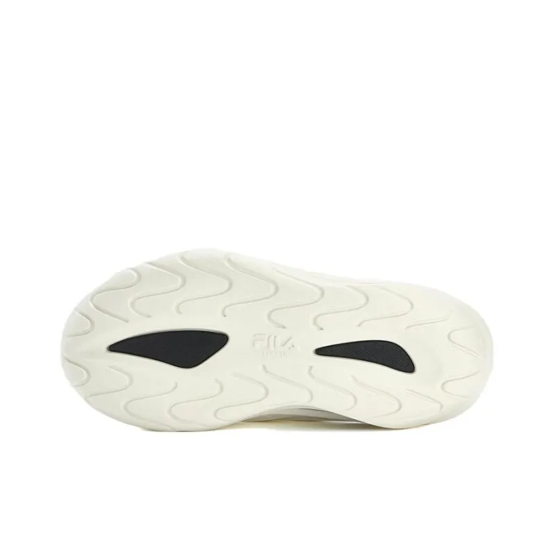 FILA FUSION Shell Slipper Cut-Out Slide Slippers Women's White Black-4