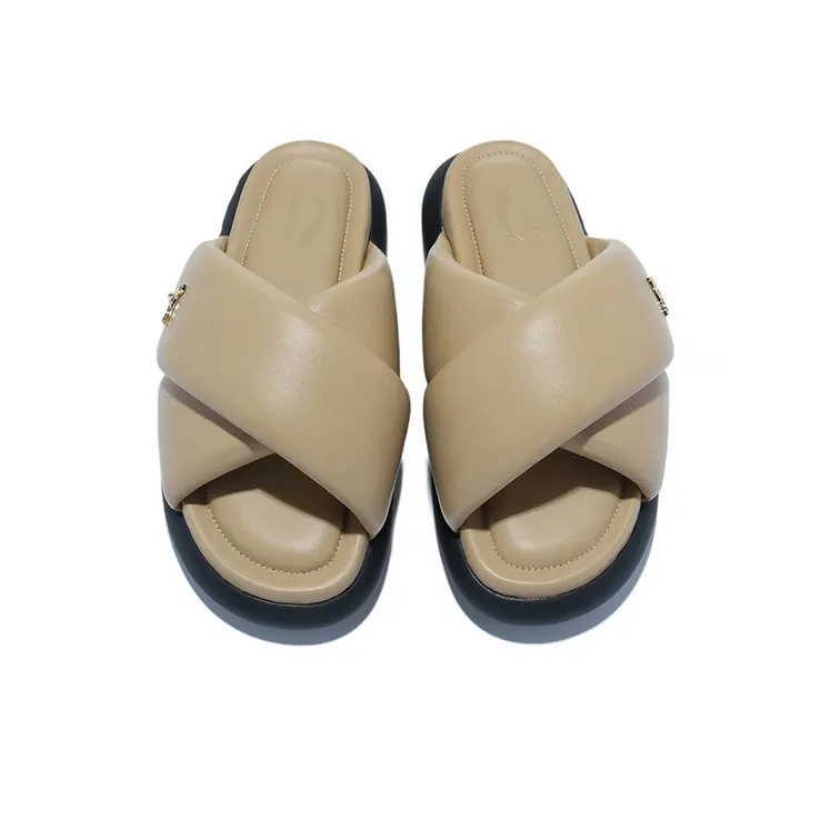 LI NING 1990 Quiet Slide Slippers Women's Tawny-2