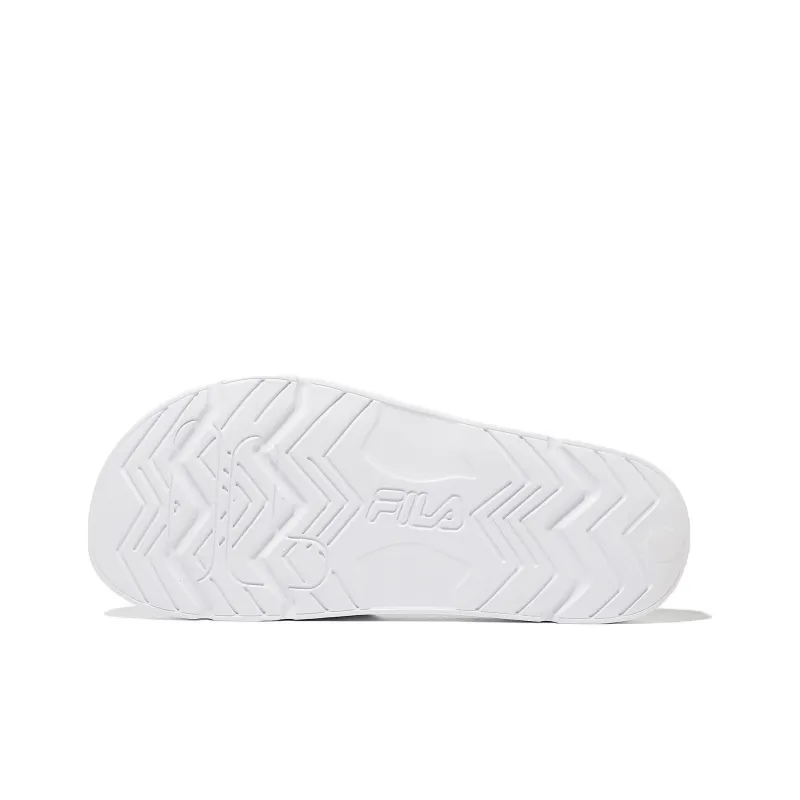 FILA DRIFTER Quiet Slip Resistant Slide Slippers Unisex White Black Korean Style-4