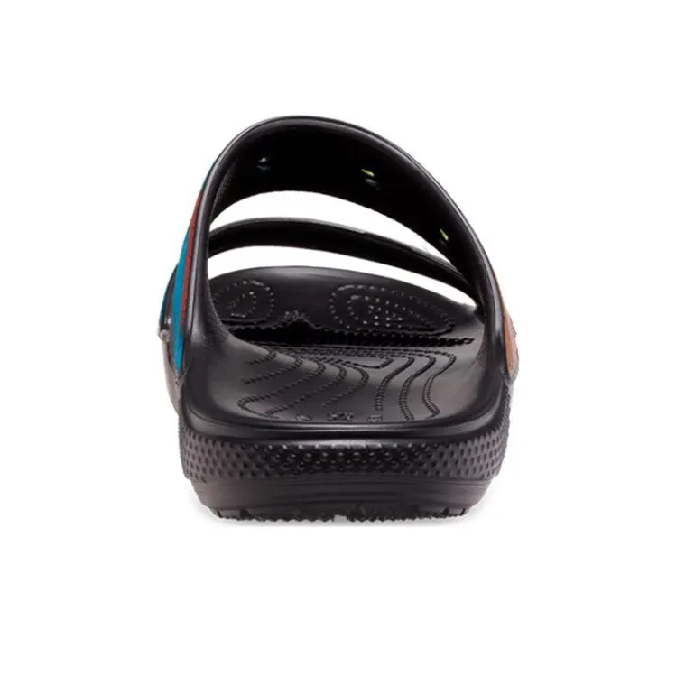 Crocs Slide Slippers Unisex Black/Multicolor Color-4