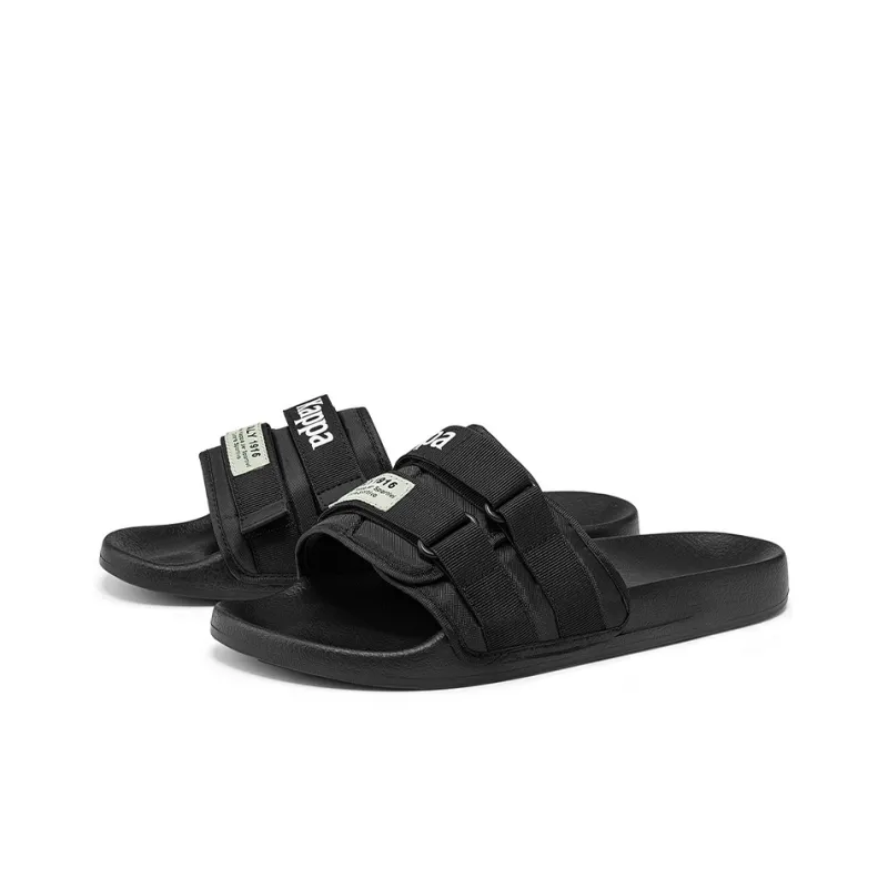 Kappa Slide Slippers Unisex Black-2