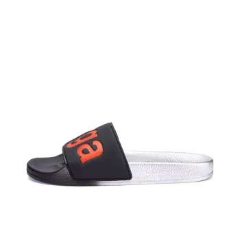 SUPERGA Slide Slippers Unisex Black/Orange