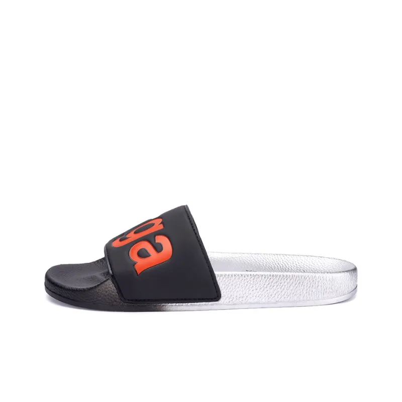SUPERGA Slide Slippers Unisex Black/Orange-0