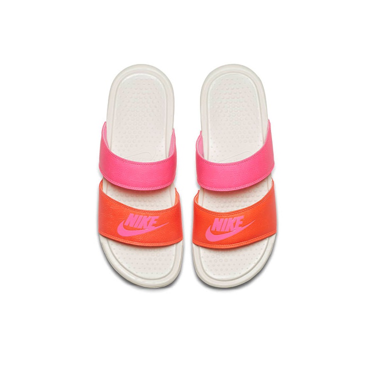 Nike Benassi Duo Ultra Slide Pink Orange White Women s POIZON