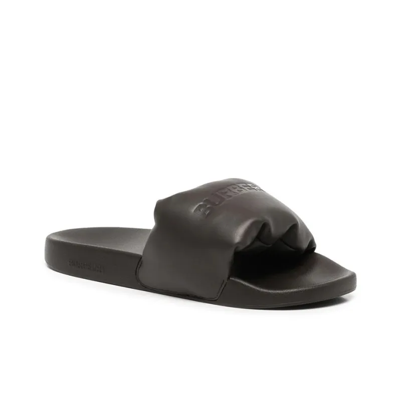 Burberry Embossed Logo Padded Slide Brown-2