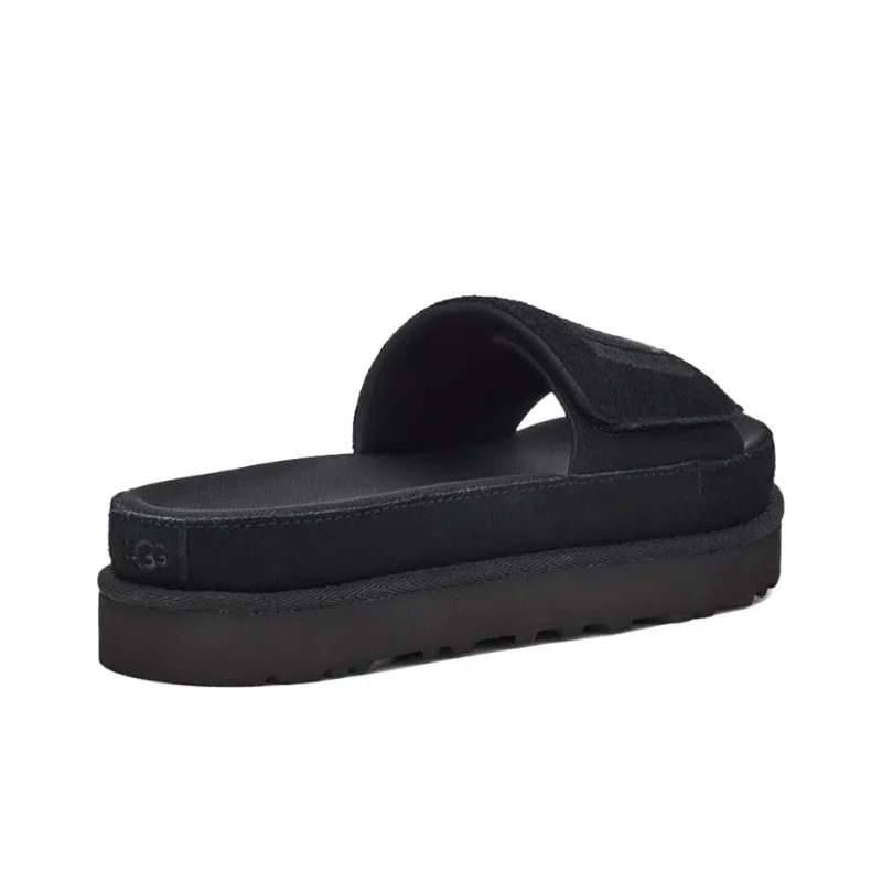 UGG Laton Slide Thick Sole Black Slippers Women's-3