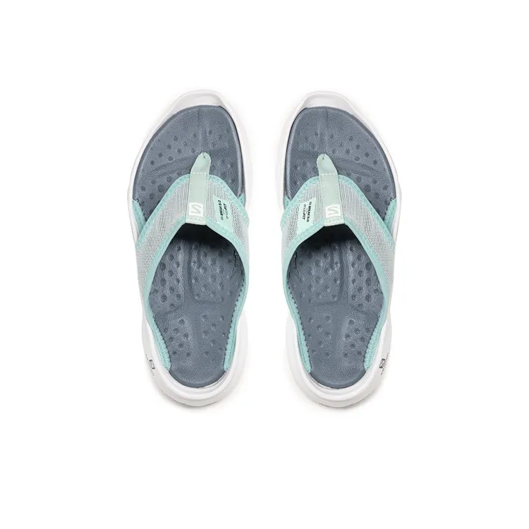 SALOMON Reelax Moc 5.0 Slip Resistant Antibacterial Massage Flip Flops Unisex Blue-3