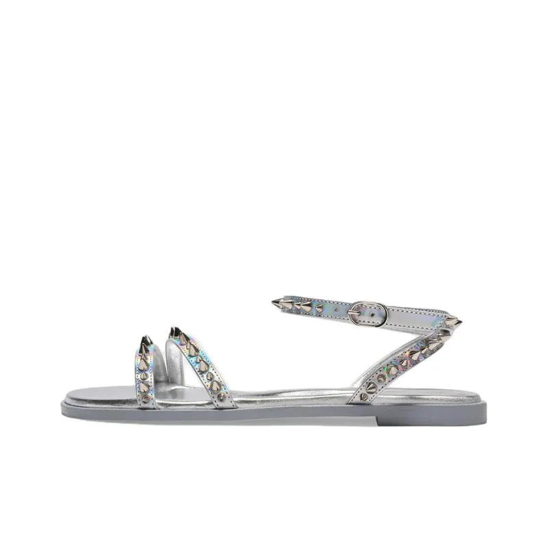 Alexander McQueen Strap Sandals Women's Silver-0