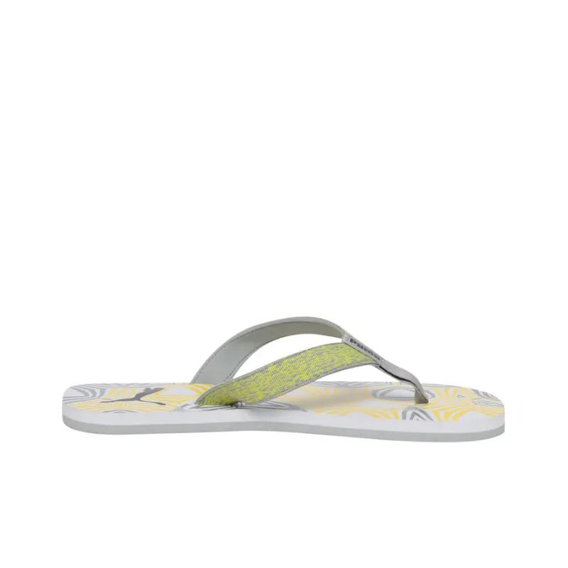 PUMA Rubber Sole Totem Slip-Resistant Slippers Unisex Gray Yellow-1