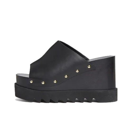 Stella McCartney Elyse 80mm Studded Wedge Sandals