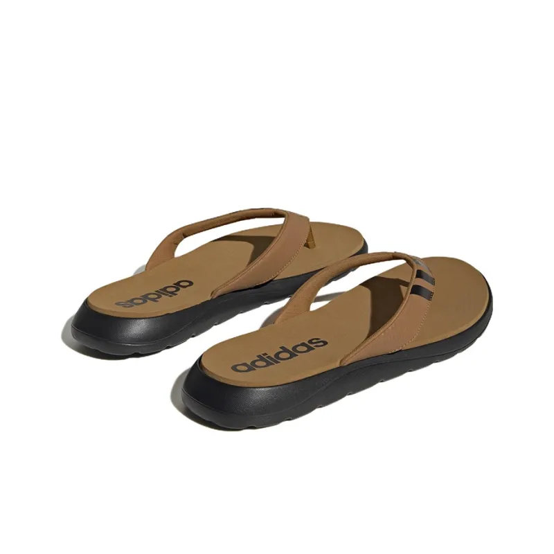 Adidas Comfort Flip Flops 'Brown Black'-3