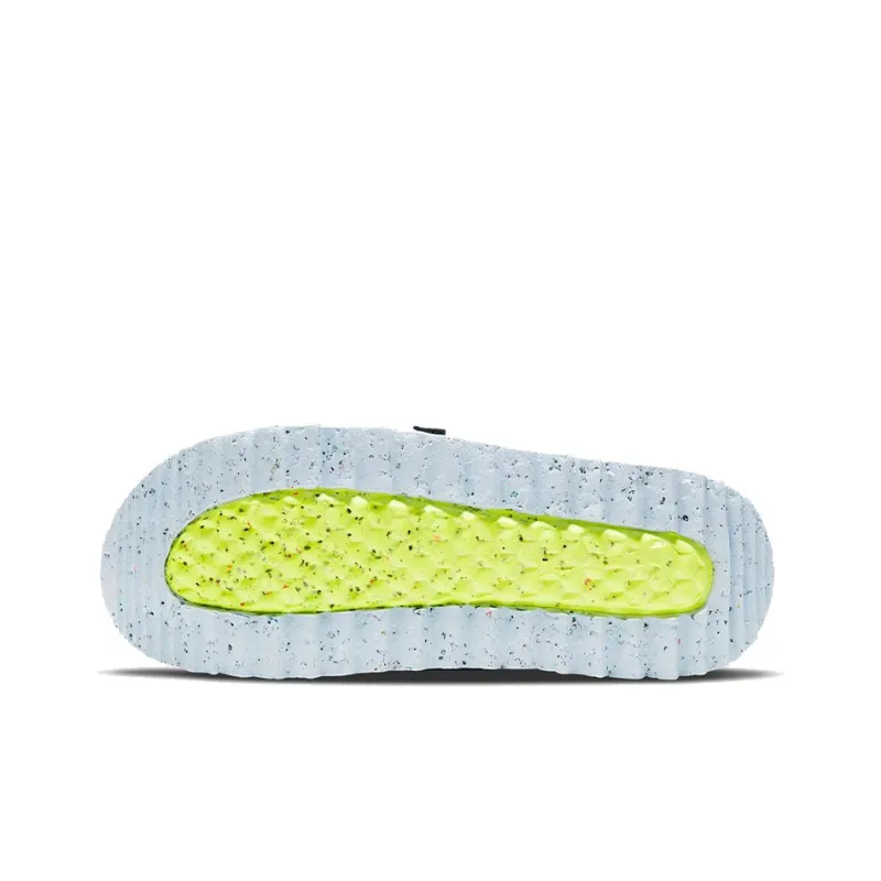 Nike Asuna Crater Slide Platinum Lint Volt Chambray Blue Black-3