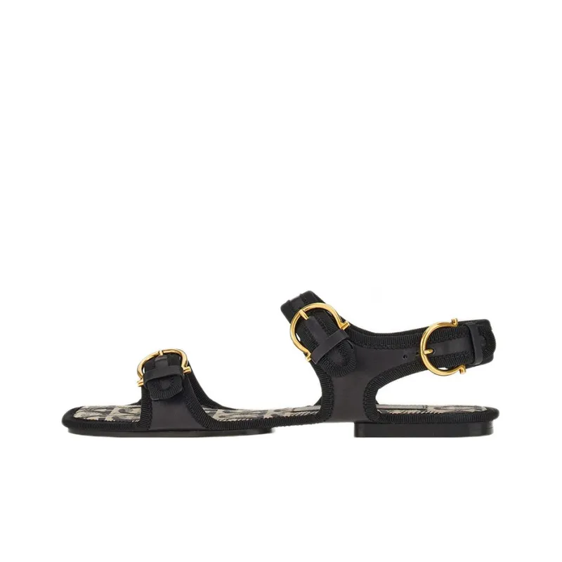 FERRAGAMO GANCINI Beach Sandals Women's Black-0