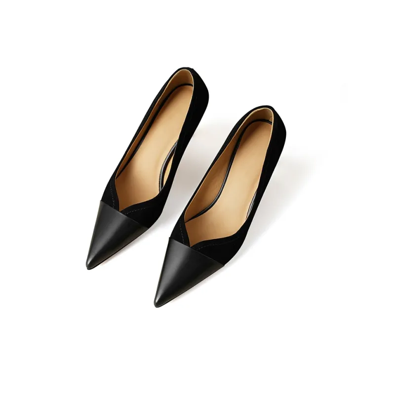 Naiyee High Heels Women's Black/Chestnut/Apricot-3