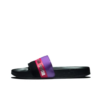 PUMA Damen Sandale Leadcat Remix Slide Black/Purple Women's