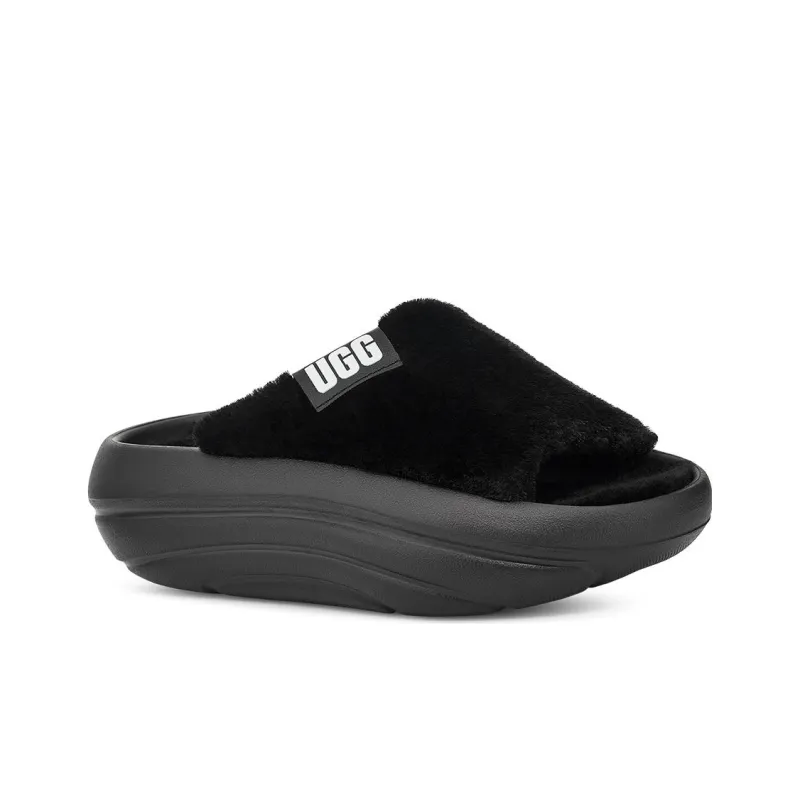 UGG FoamO UGGplush Slide Black Women's-2