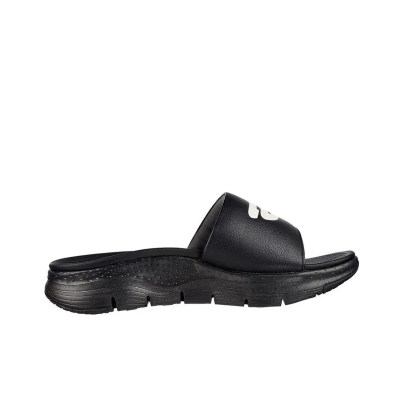 Skechers Arch Fit Series Slide Slippers Men Black/White-1