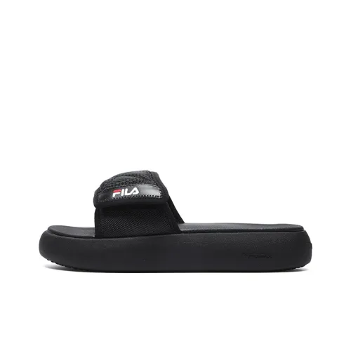 FILA FUSION DONUT DX Slide Slippers Women's Black/White