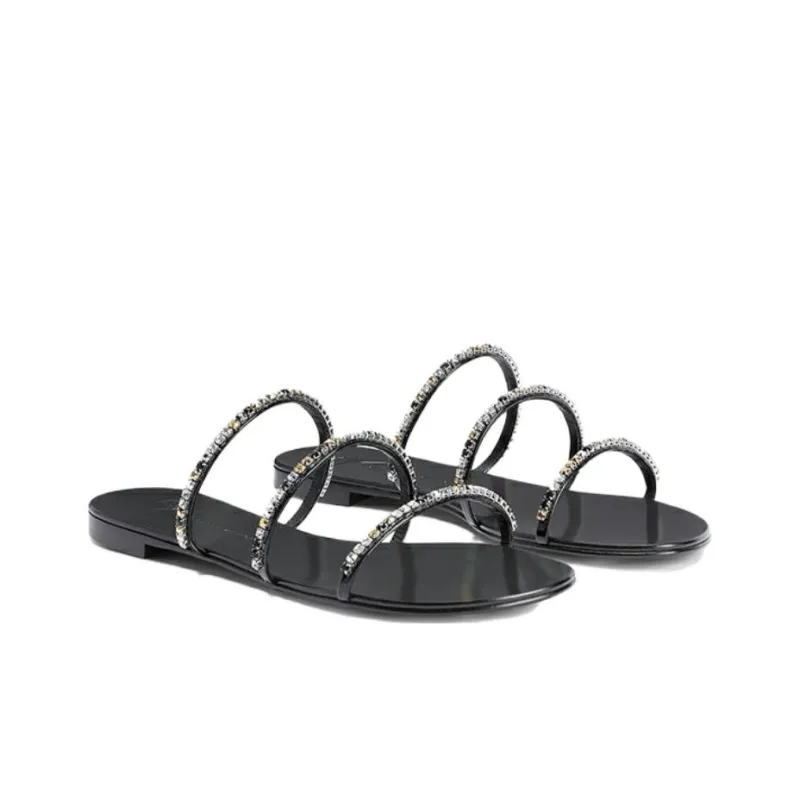 Giuseppe Zanotti Dark Colorful Embellished Sandals Women's-2