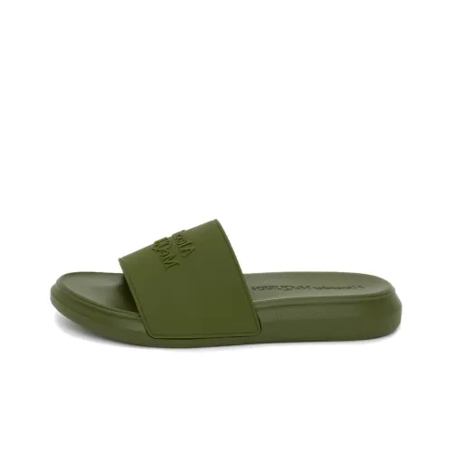 Alexander McQueen Pool Slide Forest Green