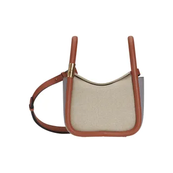 BOYY Canvas With Calfskin Canvas Bag Handbags Regular Women's Red/Brown/Gray Yellow