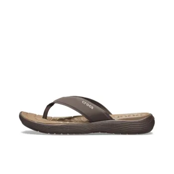 Crocs Reviva Flip Flops 'Brown Espresso'