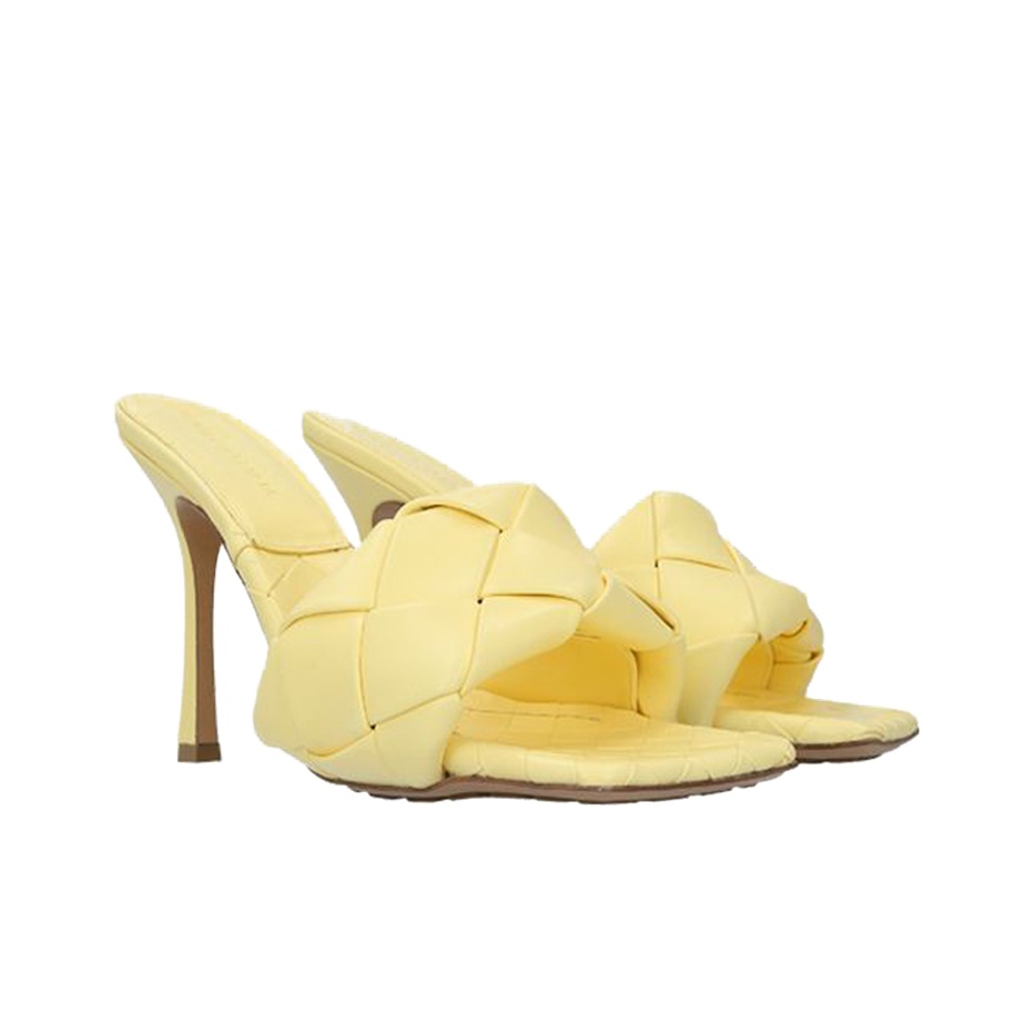 Bottega Veneta Lido Slide Slippers Women's Yellow US W 6