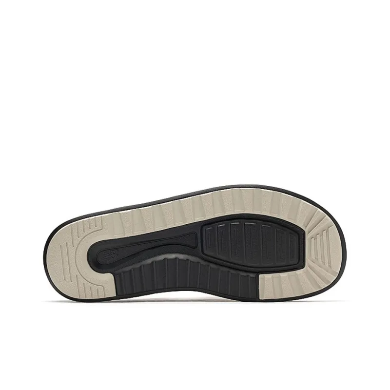New Balance 330 Series Splicing Athleisure Casual Sports Unisex Black Slippers-3