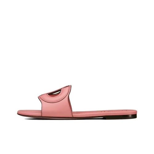 DIOR D-Club Slide Slippers Women's Peachy Pink