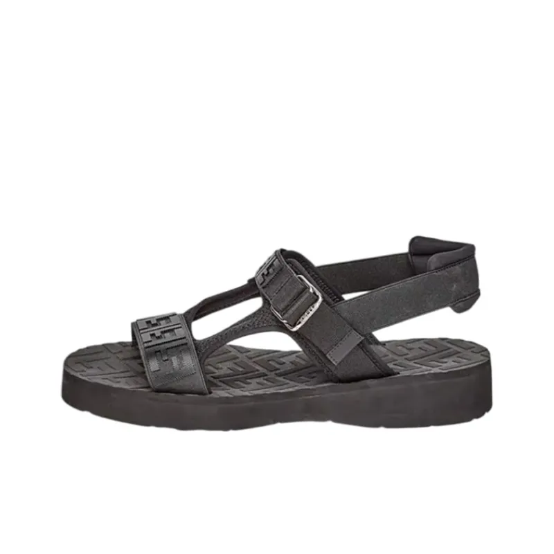 FENDI Strap Sandals Men's Black-0