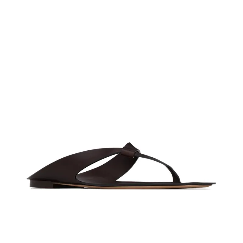 SAINT LAURENT Flip Flops Men's Dark Brown-2
