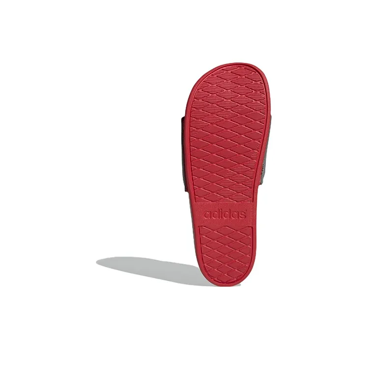 Adilette Adidas Comfort Slide 'Vivid Red Grey'-5