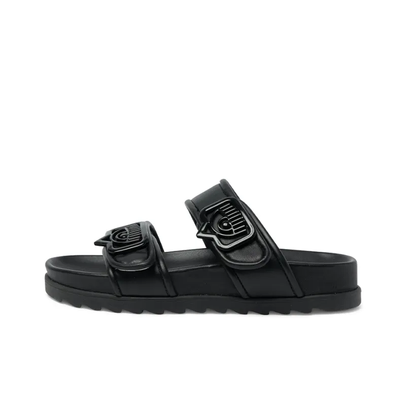 CHIARA FERRAGNI Slide Slippers Women's Black-0