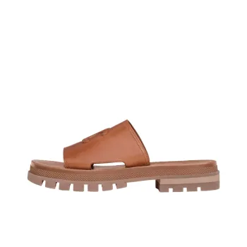 CELINE Triomphe Slide Slippers Women's Tawny