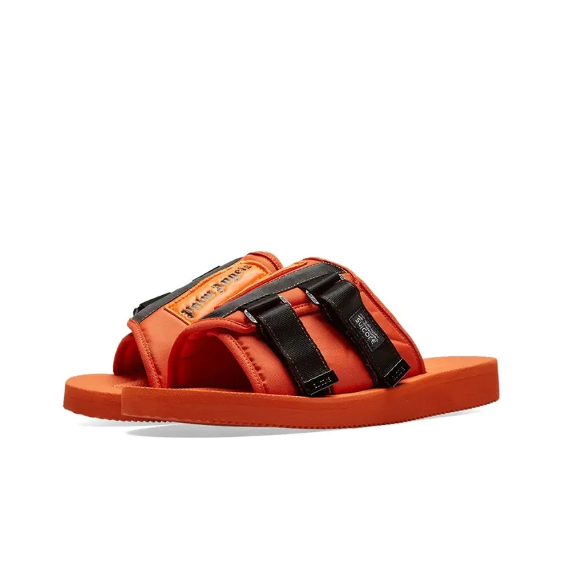 Suicoke Patch Slider Sandal PALM ANGELS Orange Black-2