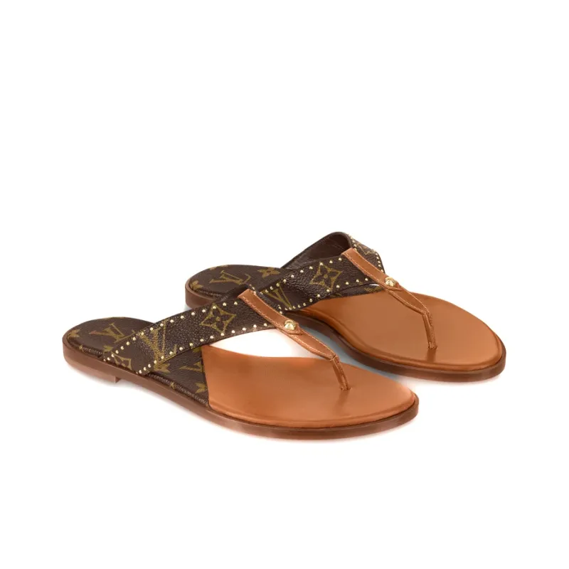 LOUIS VUITTON Stylish Sandals Women's Brown-2
