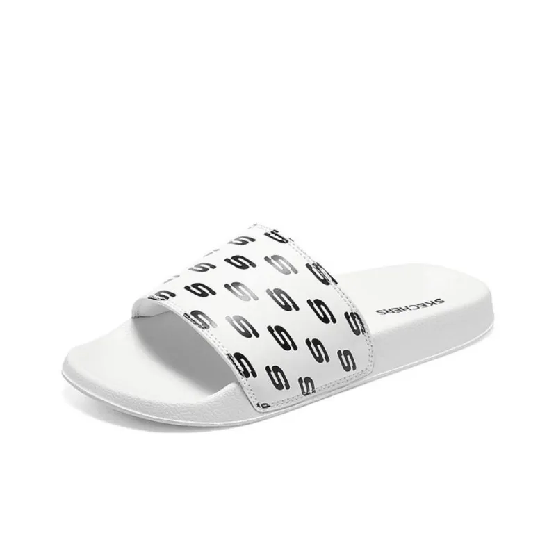 Skechers Side Lines 2 Sports Slippers Women's Black White-2