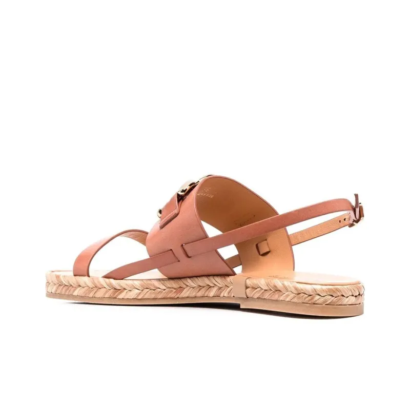 TOD'S Chain-link Slingback Sandals-3