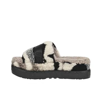 UGG Rubber Sole Slide Slippers Women's Beige White Black