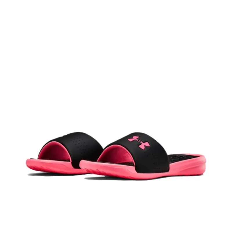 Under Armour Playmaker Fixed Strap Slide 'Black Pink' Women's-2