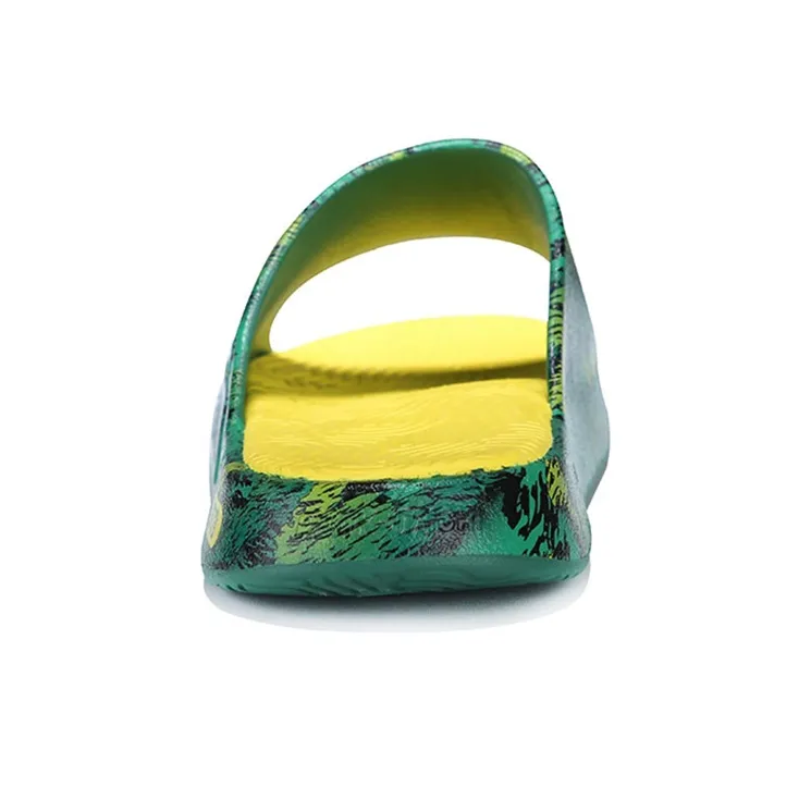 GOTO x PEAK Slide Slippers Men's Yellow Green-4
