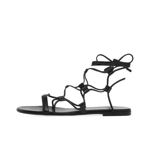 GIANVITO ROSSI Lace-up Leather Sandals