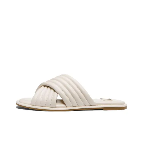 MICHAEL KORS Portia Slide Slippers Women's White